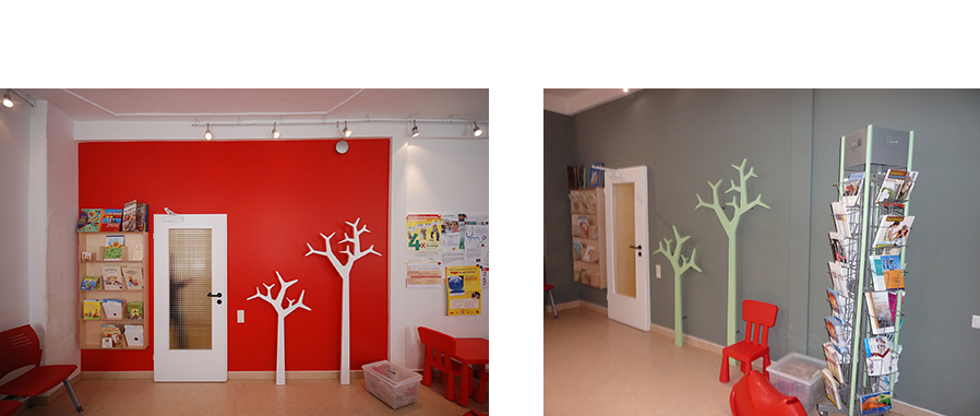 Bilder zur Farbgestaltung des Flures und Wartezimmers einer Psychotherapeutischen Kinder- und Jugendpraxis in Coburg - Teil 2