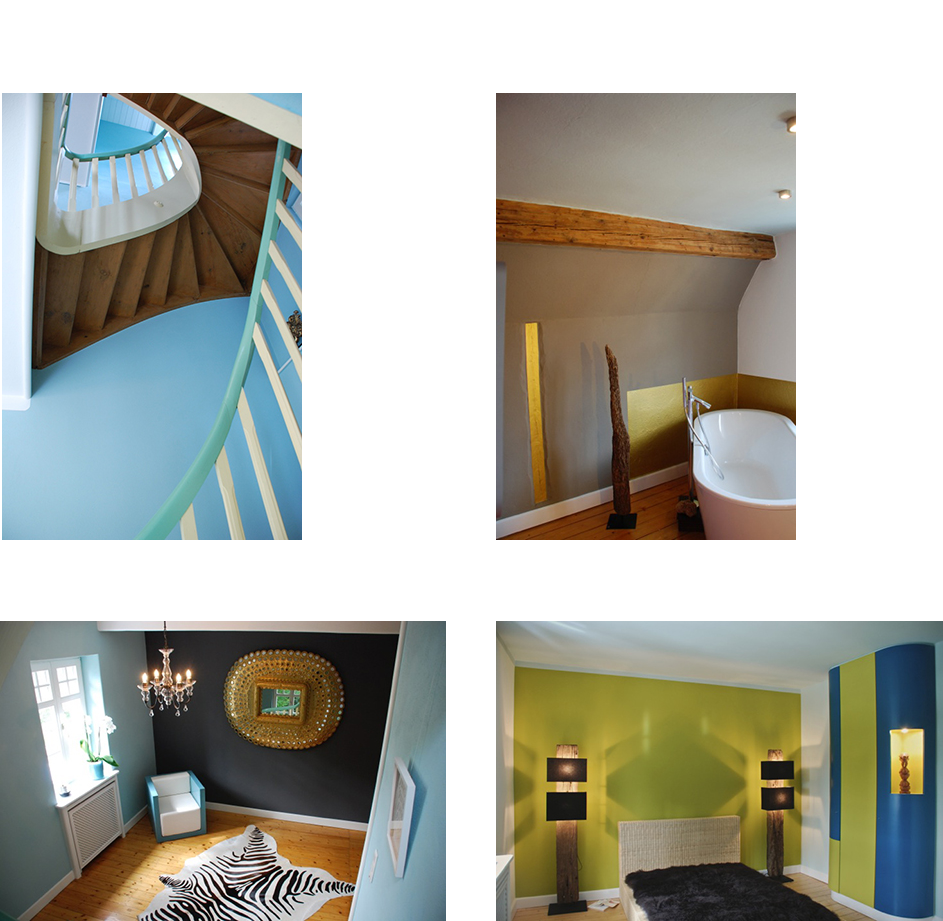 Bilder zur Gestaltung und Farbgebung einer Villa in Dittelsheim-Hessloch - Teil 1