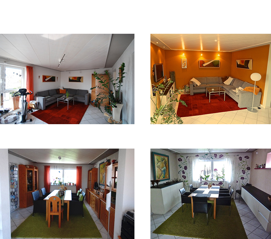 Bilder zur Farbgestaltung eines Einfamilienhauses in Dauchingen - Teil 1